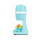 Snow Cone Shaved Ice Machine With Cart | Snow Cone Cart Makes 48 Icy Treats | Includes Plastic Scoop, Storage Compartment, Wheels for Easy Mobility | White and Blue
