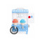 Kernee Snow Cone Maker for Backyard Summer Parties | Electric Shaved Ice Maker with Stainless Steel Blades | Party Pleaser | Blue