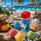 Compact Kitchen Essential | Kernee Shaved Ice Maker | Space-Saving Table-Top Snow Cone Machine with Stainless Steel Blades for Quick Refreshments | Blue
