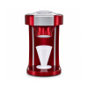 Kernee Snow Cone Machine With 1 Reusable Plastic Cup | Retro Table-Top Shaved Ice Maker with Stainless Steel Blades for Fluffy Ice | Red