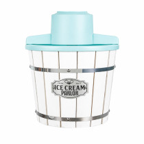 Kernee Snow Cone Machine With 1 Reusable Plastic Cup | Retro Table-Top Shaved Ice Maker with Stainless Steel Blades for Fluffy Ice | Red