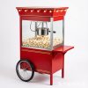 Vintage Popcorn Machine Cart with Stand - 8 Oz Commercial Popcorn Maker