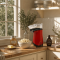 Kernee Hot Air Popcorn Machine | 16-Cups| Customizable DIY Healthy Snacks | Use Your Own Seasonings | Oil-Free and Easy to Clean |Stylish Red Party Partner
