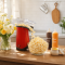 Kernee Hot Air Popcorn Machine | 16-Cups| Customizable DIY Healthy Snacks | Use Your Own Seasonings | Oil-Free and Easy to Clean |Stylish Red Party Partner