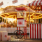 Kernee 2.5 Oz Popcorn Cart for Family Gatherings | 10 Cups Quick-Pop Tech, Built-in Storage for All Your Toppings & Kernels