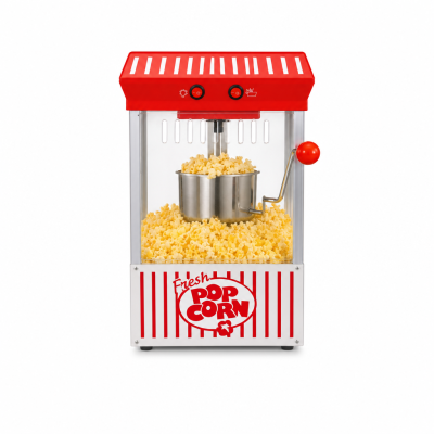 Kernee Easy Clean Stirring Popcorn Maker | Detachable 2.5 Oz Stainless Steel Kettle | 10 Cups Theater Style Popper with Measuring Cup & Scoop Included