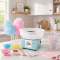 Kernee Easy Clean Cotton Candy Machine | Detachable Shield for Mess Free Operation, Vintage Countertop Maker with Reusable Cones & Sugar Scoop