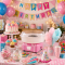 Kernee Compact Cotton Candy Maker | Stylish Pink Countertop Candy Maker with Suction Cup Feet for Stability, Includes 2 Cones & Measuring Scoop | Pink