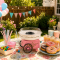 Vintage Cotton Candy Machine | Countertop Cotton Candy Maker With 2 Reusable Cones & 1 Sugar Scoop | Use Hard Candy or Sugar to Create Fluffy | With Wheel