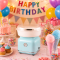 Bring the Carnival Home | Kernee Cotton Candy Machine | Professional Cinema Style Treat Maker for Home Movie Nights & School Carnivals | Green