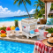 Poolside Coolness | Kernee Snow Cone Machine | Home Shaved Ice Maker for Snow Cones | Retro Table-Top Snow Cone with 2 Reusable Cup