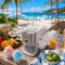 Snow Pro Electric Snow Cone Machine with 64 oz Capacity | with 4 Reusable Cones, Side Shelves & Ice Scoop | Snow Cone Machine for Family Treats & Refreshing Desserts | White