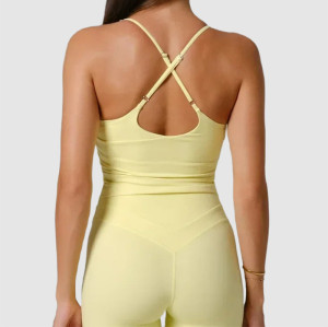 Custom Yoga Sleeveless Vest | Personalized Workout Tank | OEM/ODM Women's Activewear for Gym & Pilates