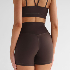 Custom High Waisted Yoga Shorts - OEM/ODM Women's Biker Shorts with Butt Lifting Design