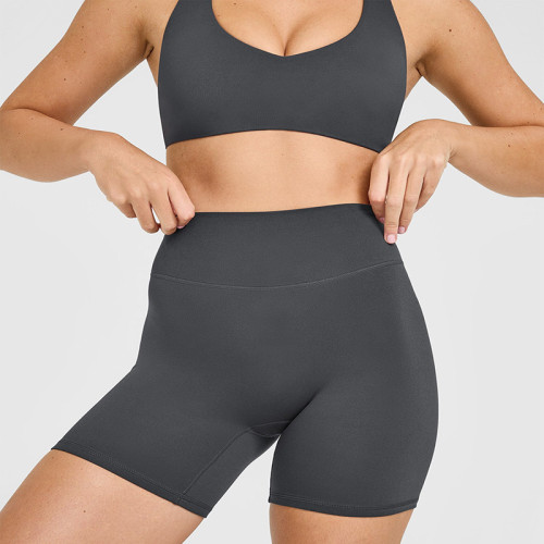 Custom High Waisted Yoga Shorts - OEM/ODM Women's Workout Biker Shorts for Gym & Yoga