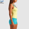 Custom Polka Dot Layered Yoga Tank Top | OEM/ODM Yoga Apparel Manufacturer