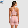 Custom Polka Dot Halter Yoga Tank Top | OEM/ODM Yoga Apparel Manufacturer