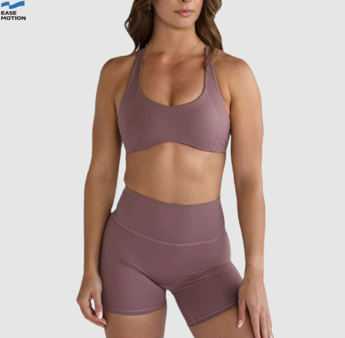 Custom Racerback Yoga Bra - Scoop Neck Medium Support Workout Top for Women