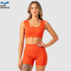 OEM Scallop Trim Yoga Set | Custom Sustainable Workout Outfit for Women