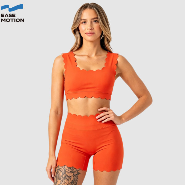 OEM Scallop Trim Yoga Set | Custom Sustainable Workout Outfit for Women