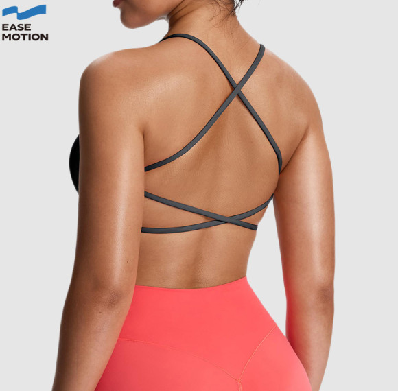Easemotion Custom Multi-Strap Cross Back Yoga Bra - Women's Private Label Sports Bras