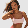 Easemotion Custom Spaghetti Strap Contrast Trim Yoga Set