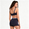 Easemotion OEM Striped Trim Yoga Set | Custom Square Neck Workout Outfit for Women