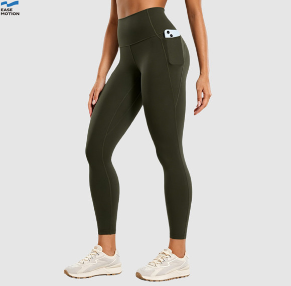 OEM High Waisted Yoga Leggings with Pockets | Custom Workout Leggings