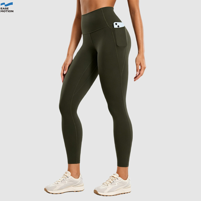 OEM High Waisted Yoga Leggings with Pockets | Custom Workout Leggings