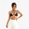 Easemotion OEM Cross Back Contrast Trim Yoga Bra | Custom Tennis Sports Bra