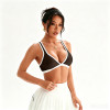 Easemotion OEM Cross Back Contrast Trim Yoga Bra | Custom Tennis Sports Bra