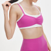 Custom Double-Strap Yoga Bra - Ruched Front, High Support, For Gym & Workout