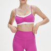 Custom Double-Strap Yoga Bra - Ruched Front, High Support, For Gym & Workout