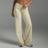 Custom Fold-Over Waist Flare Yoga Leggings - Soft Fabric, High Waist, For Yoga & Casual Wear