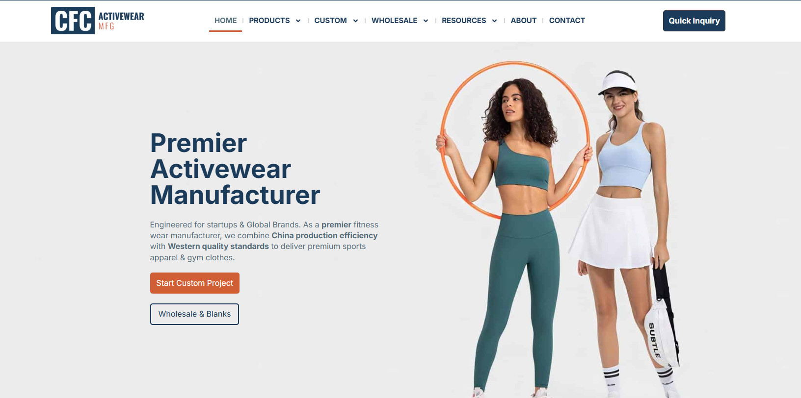 China Fitness Clothing manufacturing plant