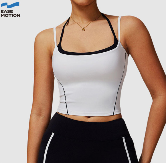 Custom Layered Yoga Tank Top | Double Straps Workout Vest for Women
