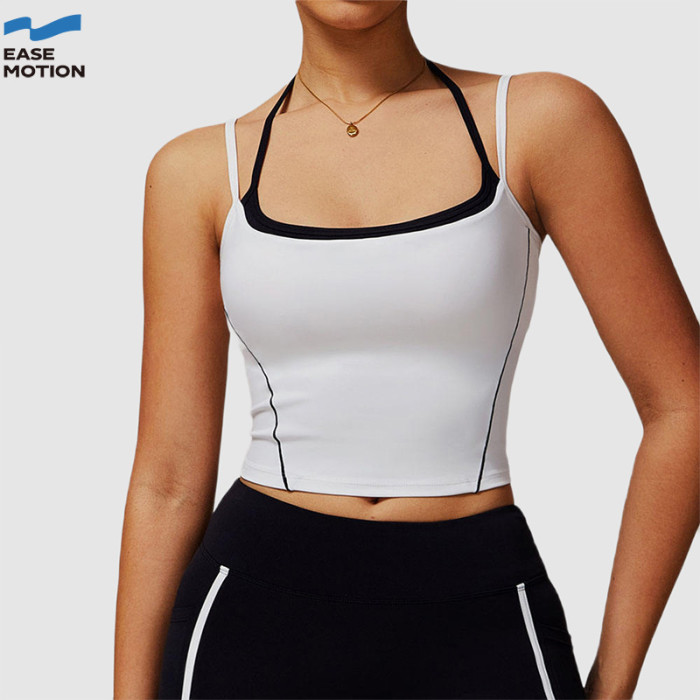 Custom Layered Yoga Tank Top | Double Straps Workout Vest for Women