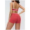 Custom Contrast Trim V-Neck Yoga Bra | Thin Strap Sports Bra for Women