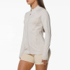 Custom Full-Zip Fitted Yoga Jacket | Long Sleeve Athletic Jacket with Pockets for Women