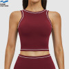 Custom Contrast Trim Racerback Yoga Tank Top | Cropped Workout Vest for Women