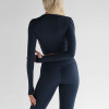 Custom Thumbhole Long Sleeve Crop Yoga Top | Crew Neck Workout Shirt for Women