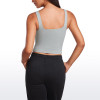 Custom Square Neck Crop Yoga Vest | Wide Strap Workout Tank for Women