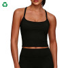 Custom Square Neck Cross-Back Yoga Vest | Cropped Workout Tank