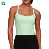 Custom Square Neck Cross-Back Yoga Vest | Cropped Workout Tank