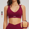 Custom V-Neck Halter Yoga Bra | Supportive Workout Sports Bra