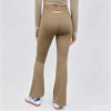Easemotion OEM Cross Back Waist Flare Yoga Leggings | Custom High Waisted Pants