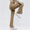 Easemotion OEM Cross Back Waist Flare Yoga Leggings | Custom High Waisted Pants