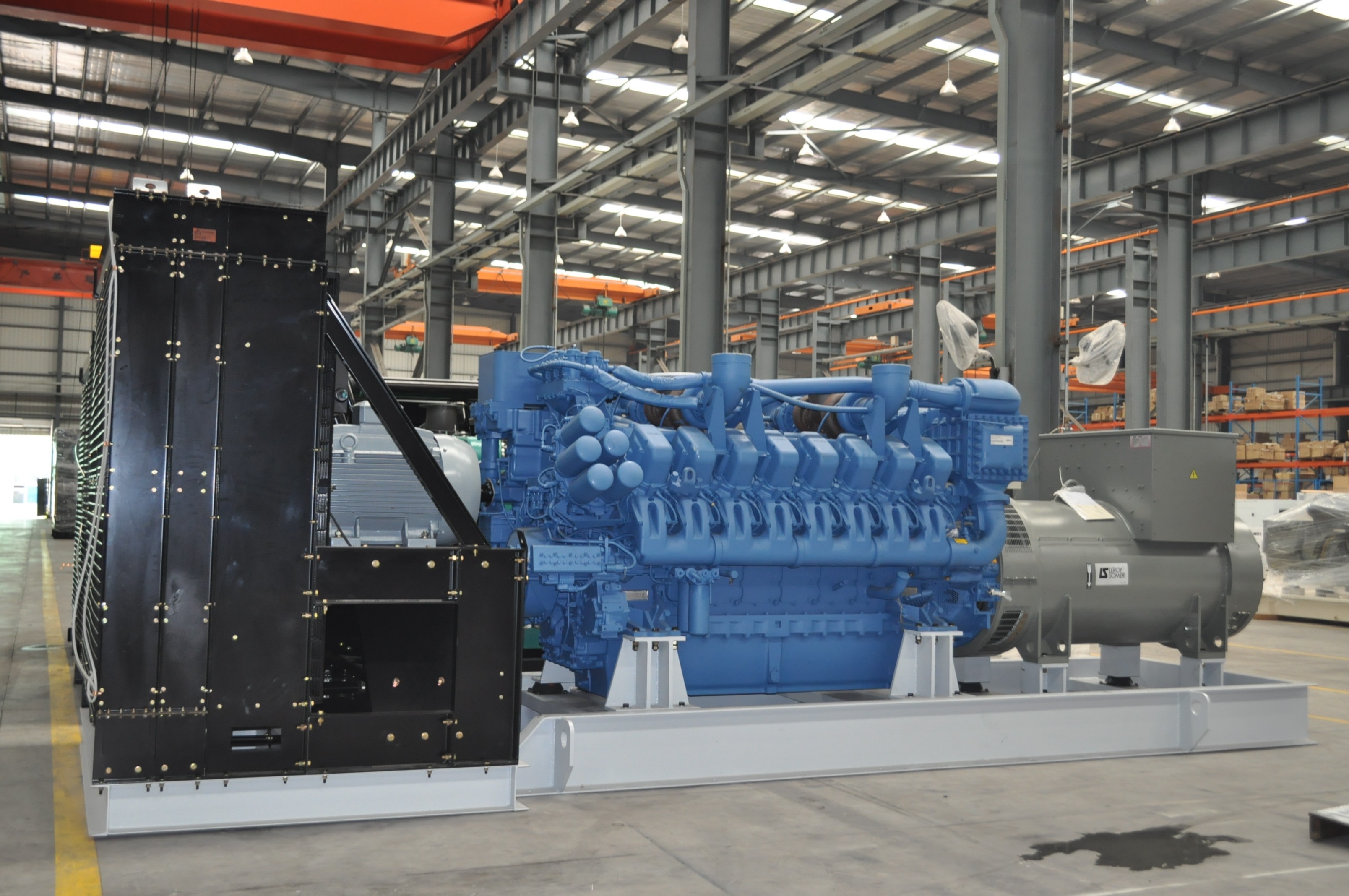 12 sets of 1200kW high-voltage diesel generator sets have been delivered to a large coal mine