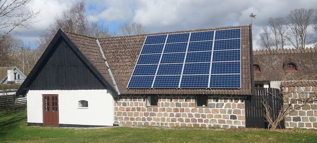 A hybrid power system combining solar panels and a diesel generator