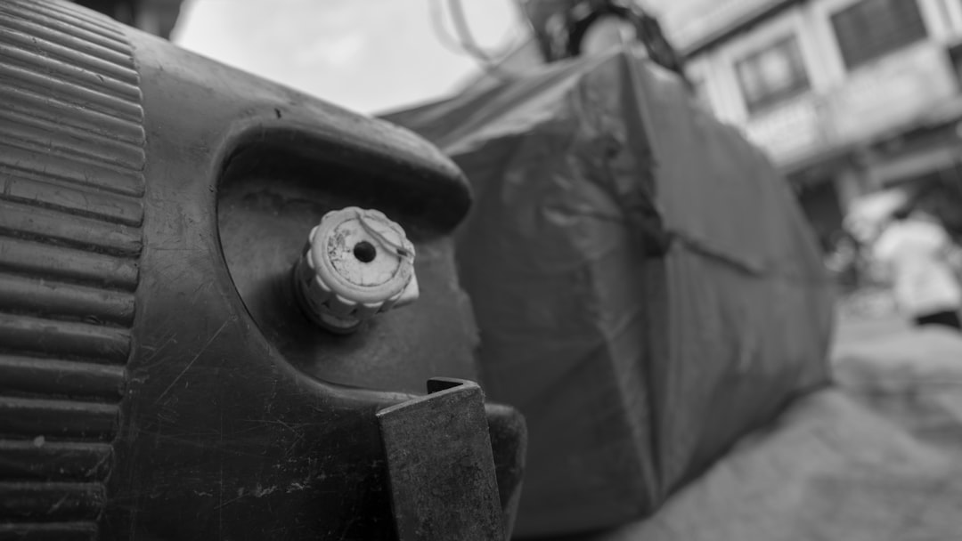 A fuel tank connected to a diesel generator unit